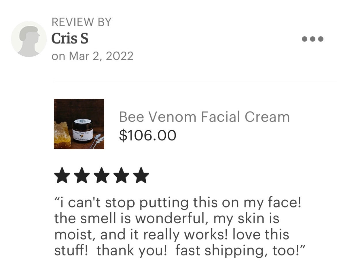 Better Than Botox Bee Venom Facial Cream